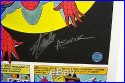 Amazing Spider-Man Coca-Cola poster signed by STAN LEE & ALEX SAVIUK, D. Hunt