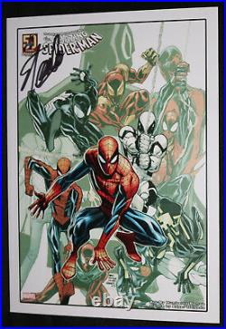 Amazing Spider-Man Happy Birthday Print by Humberto Ramos Signed by Stan Lee