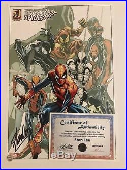 Amazing Spider-Man Print by Humberto Ramos Signed by Stan Lee