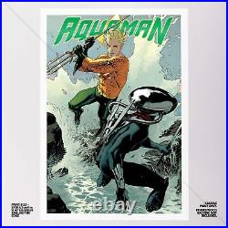 Aquaman Poster Canvas Justice League DC Comic Book Cover Art Print #8358