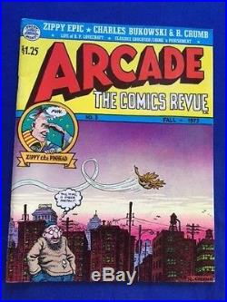 Arcade. The Comics Revue No. 3 Fall-1975 R. Crumb And Charles Bukowski