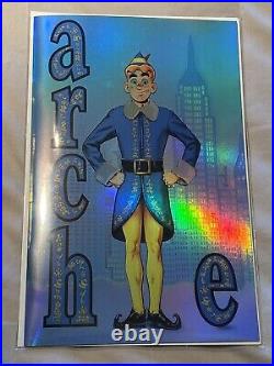 Archies Holiday Special Elf Movie Poster Variant Blue Foil 25 PRINTED World