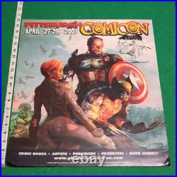 Arthur Suydam Marvel Zombies Comicon Poster Signed w Original Hulk Sketch 2007