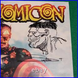 Arthur Suydam Marvel Zombies Comicon Poster Signed w Original Hulk Sketch 2007