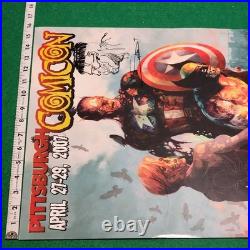 Arthur Suydam Marvel Zombies Comicon Poster Signed w Original Hulk Sketch 2007