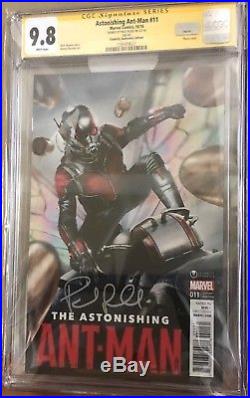 Astonishing Ant-Man #11 Movie Poster variant CGC 9.8 SS Signed by Paul Rudd