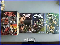 Attack on Titan Manga Lot, Volumes 1-15, Comes with 2 Posters! English, Used