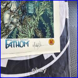 AutographedFATHOM Poster, Michael Turner, 18x27.5, 2000 Top Cow Dynamic Forces