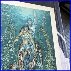 AutographedFATHOM Poster, Michael Turner, 18x27.5, 2000 Top Cow Dynamic Forces