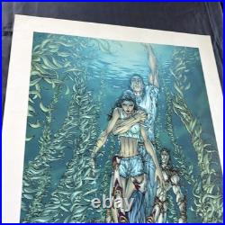 AutographedFATHOM Poster, Michael Turner, 18x27.5, 2000 Top Cow Dynamic Forces