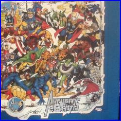 Avengers 1994 Marvel Limited AUTOGRAPHED George Perez Lithograph-RARE