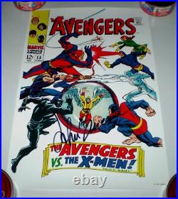 Avengers #53 NM/MT 1992 Marvel 11 X 17 Poster HAND-SIGNED by JOHN BUSCEMA