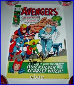 Avengers #75 NM/MT 1992 Marvel 11 X 17 Poster HAND-SIGNED by JOHN BUSCEMA