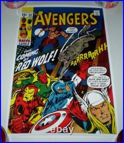 Avengers #80 NM/MT 1992 Marvel 11 X 17 Poster HAND-SIGNED by JOHN BUSCEMA