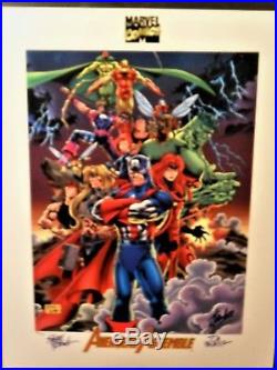 Avengers Assemble Signed Lithograph Stan Lee Steve Epting Tom Palmer 838 of 1500
