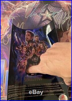 Avengers EndGame Cast Signed VIP Movie Poster Iron Man Hulk Marvel Comics 1 Xmen