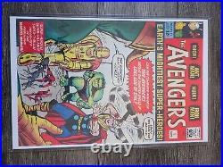 Avengers Thor Marvel Comics LOT of 4 17.5 by 11.5 Laminated Comics Art Sign