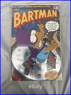 BARTMAN #1 Comic Book The Simpsons Bongo Comics silver Foil 1993 withposter insert
