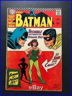 BAT MAN #181 (1966) 1st POISON IVY VG DECENT COPY WithPOSTER INTACT
