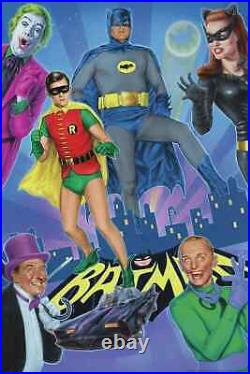 BATMAN'66 Print Poster Robin Joker Catwoman Riddler Penguin Doug Pagacz x/215