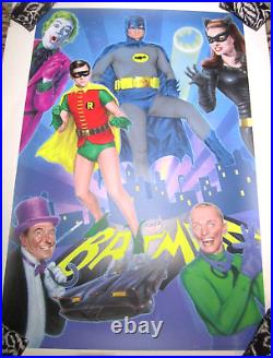 BATMAN'66 Print Poster Robin Joker Catwoman Riddler Penguin Doug Pagacz x/215