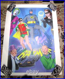 BATMAN'66 Print Poster Robin Joker Catwoman Riddler Penguin Doug Pagacz x/215