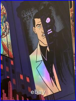 BATMAN ANIMATED FOIL RAID71 ROGUES GALLERY DC COMICS Poster Print Mondo