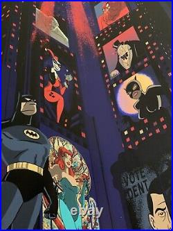 BATMAN ANIMATED FOIL RAID71 ROGUES GALLERY DC COMICS Poster Print Mondo