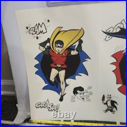 BATMAN ROBIN NATIONAL PERIODICAL PUBLICATIONS poster set x 2 1966 11x17 RARE