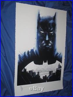 BATMAN Signed Art Print by Jock Megacon 2018 #49/50 Produced