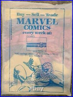 BIG 34x22 SPIDER-MAN, MARVEL COMICS ON SALE HERE Promotional POSTER/SIGN 1985