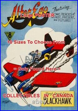 BLACKHAWK 1965 #8 Alter Ego AIRPLANE = POSTER Comic Book 10 SIZES 18 4.5 FEET
