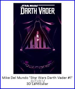 BNG Mike Del Mundo Star Wars Darth Vader #1 3D Lenticular Poster