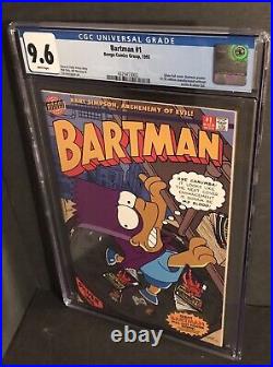 Bartman #1 CGC 9.6 1993 Bongo Comics Silver Foil Cover with Bartman Poster Key