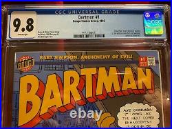 Bartman #1 CGC 9.8 1st Bartman Issue, Rare Complete with Foil Cover, and Poster