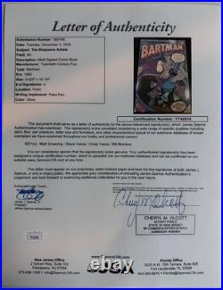 Bartman #1 Simpsons CBCS 3.0 SS Groening Morrison Vance Signed Foil Poster 1993