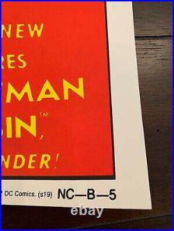Batman #1 Official Poster Bottleneck Gallery #'d 7/200! , Bob Kane, Sold Out