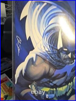 Batman 11x17 Exclusive Stamped Print Signed Chris Stevens Coa With Protector