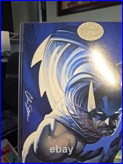 Batman 11x17 Exclusive Stamped Print Signed Chris Stevens Coa With Protector