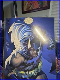 Batman 11x17 Exclusive Stamped Print Signed Chris Stevens Coa With Protector