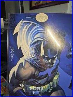 Batman 11x17 Exclusive Stamped Print Signed Chris Stevens Coa With Protector