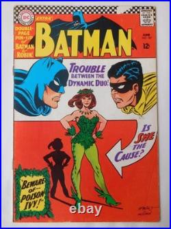 Batman #181 1966 1st App Poison Ivy With Poster Silver Age DC Comics