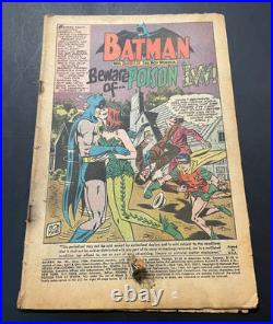 Batman 181, Coverless With Poster Intact! First Appearance Poison Ivy Batman 181, Coverless With Poster Intact! First Appearance Poison Ivy