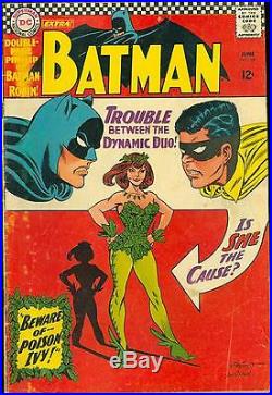 Batman #181 VG Infantino Anderson Moldoff 1st Poison Ivy Poster Included 1966