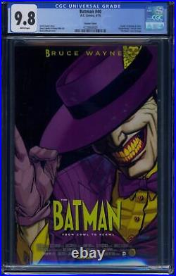 Batman 40 CGC 9.8 The Mask Movie Poster cover homage