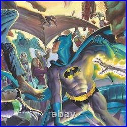 Batman 70s Villains Alex Ross Poster Canvas DC Comic Book Cover Art Print