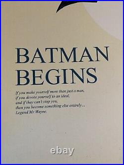 Batman Begins Movie Poster Art Print SDCC blue Himalayan poppy flower mondo