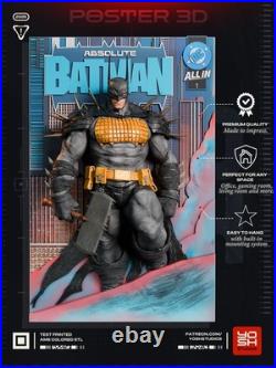 Batman DC Comics mini poster model kit unassembled full color 3mf 9in. X 13 in