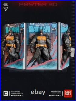 Batman DC Comics mini poster model kit unassembled full color 3mf 9in. X 13 in