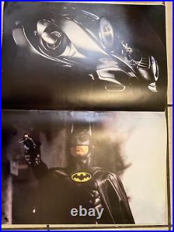 Batman Giant Poster Book 1989 DC Comics Super Hero Dark Knight Keaton Not Sealed